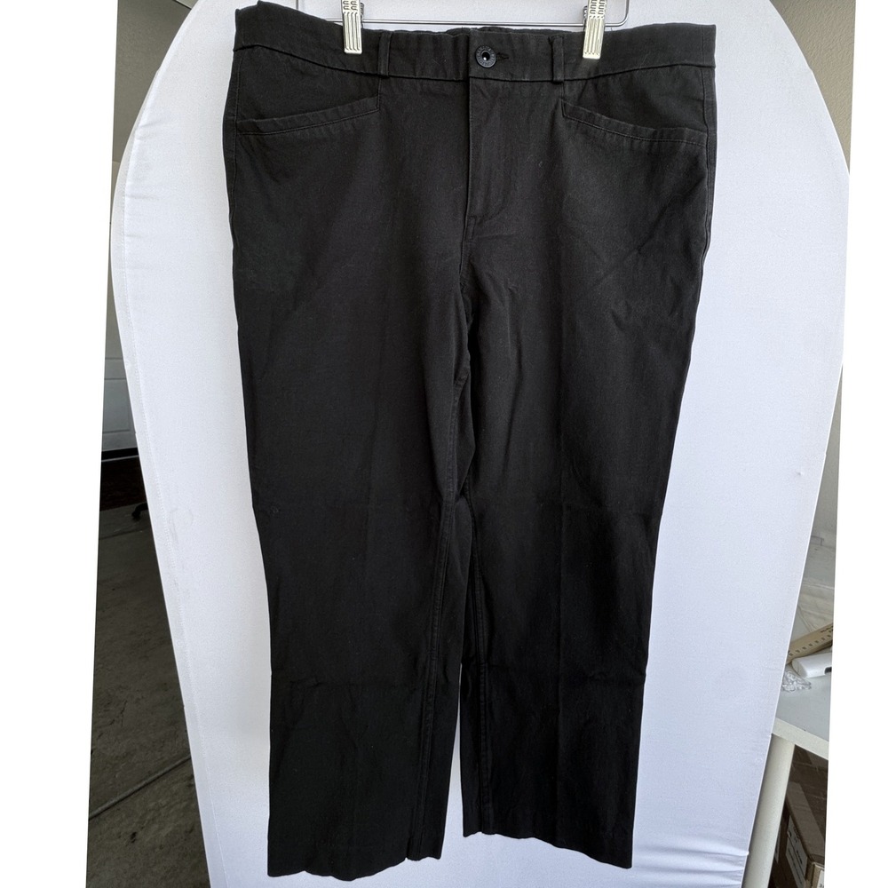 Banana Republic Sloan Fit Black Stretch Dress Pants Womens 12 Straight Leg